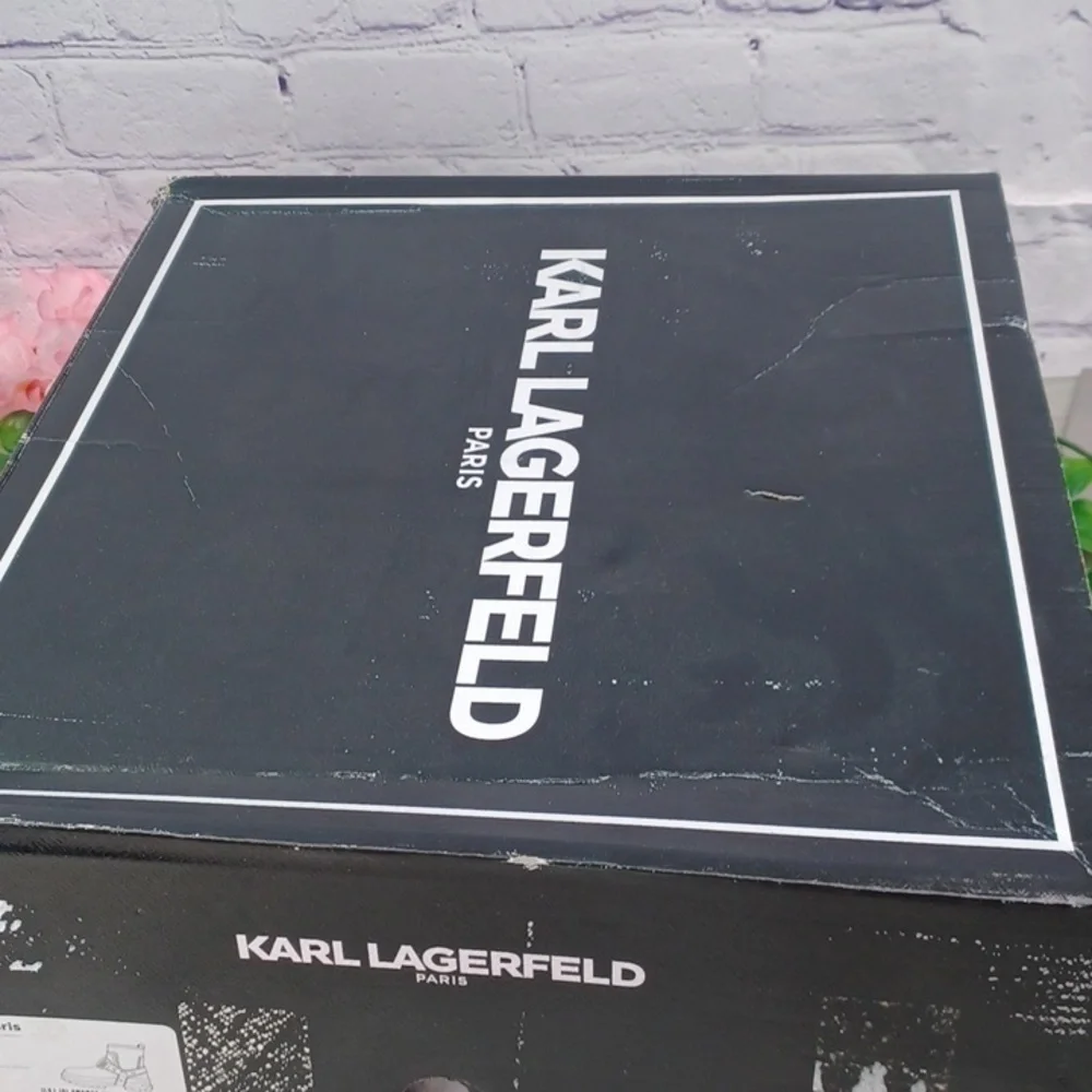Karl Lagerfeld Paris Rylie Crystal Lug Sole Biker Boots~ NIB